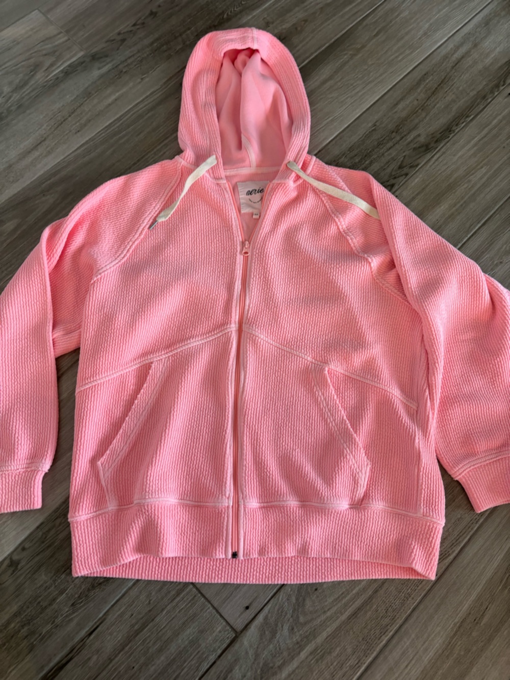 aerie zip down hoodie